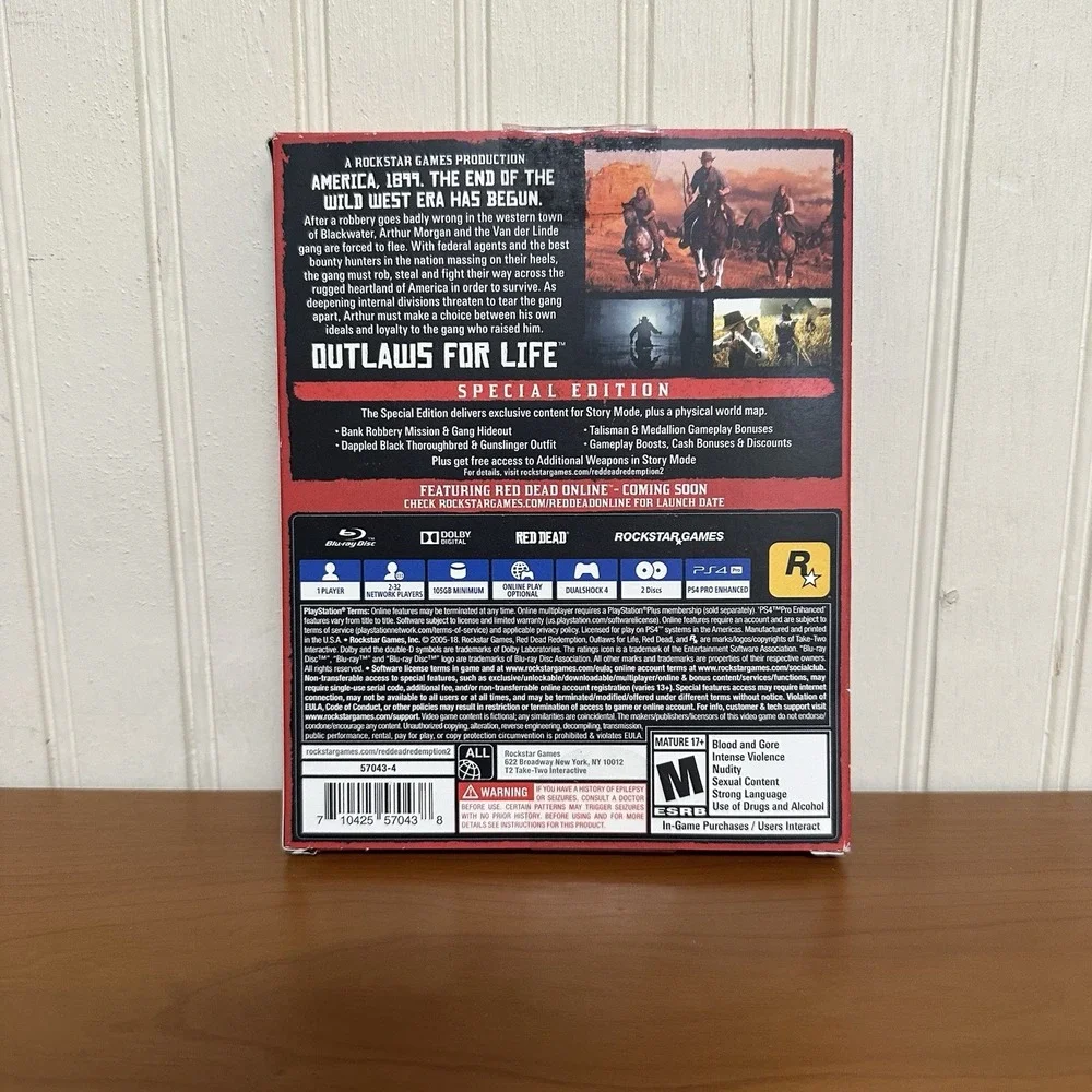 Red Dead Redemption 2 Special Edition (PS4, 2018) Complete VG Tested Free S&H